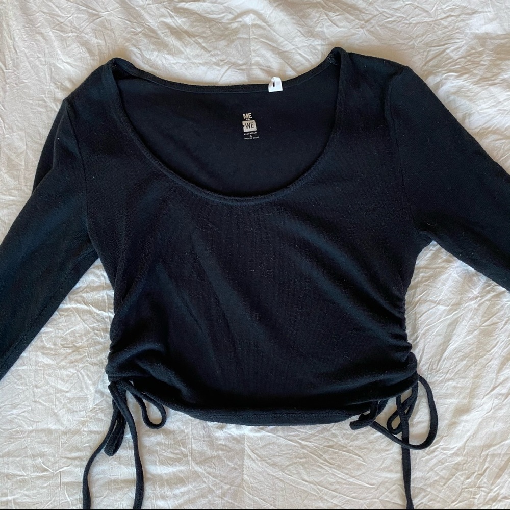 pacsun ruched long sleeve top!